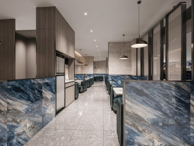 现代酒店餐饮3D模型下载